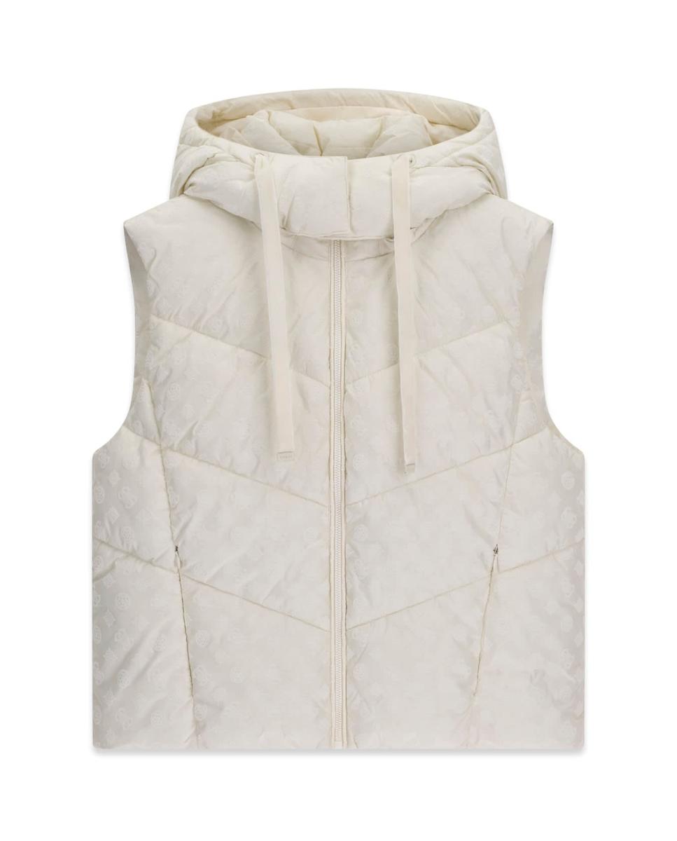 Colete acolchoado Creme-5