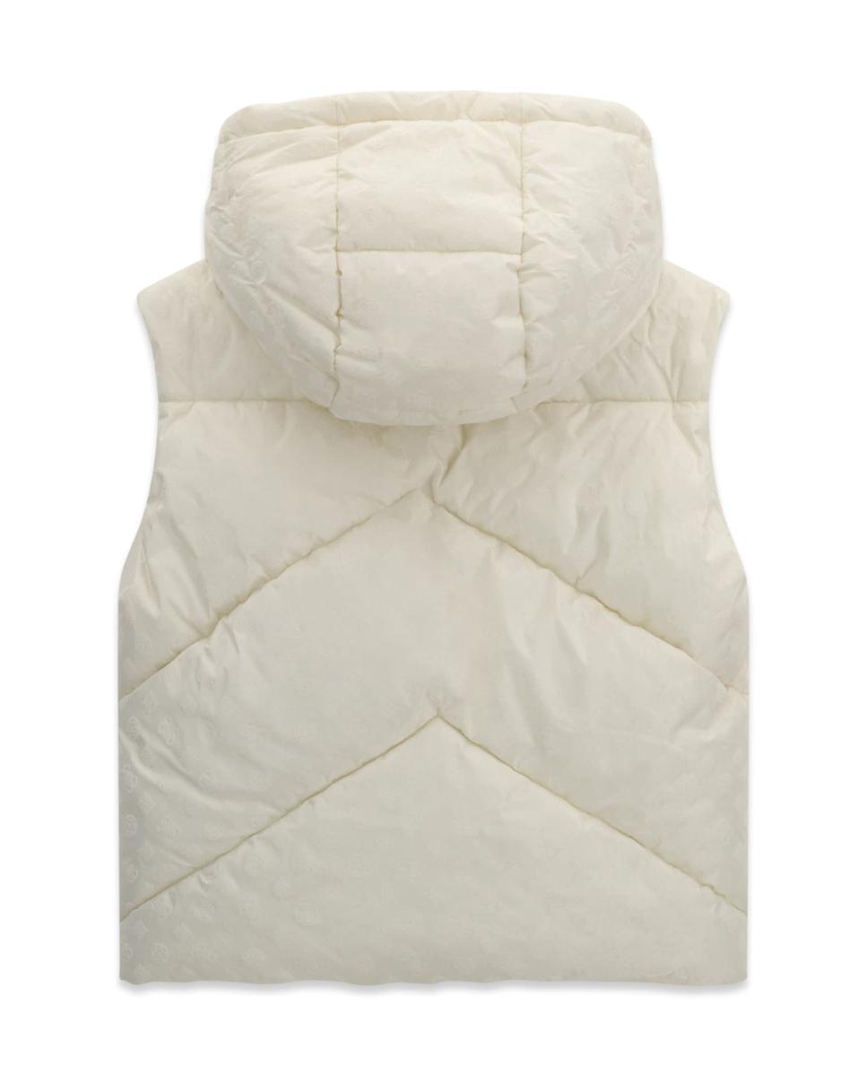 Colete acolchoado Creme-6