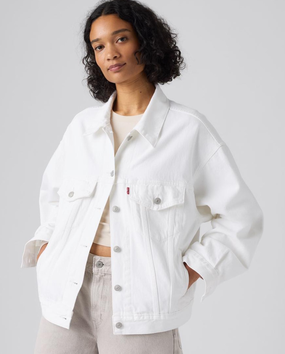 Cazadora vaquera de mujer - Levi's - Blanco Blanco-4