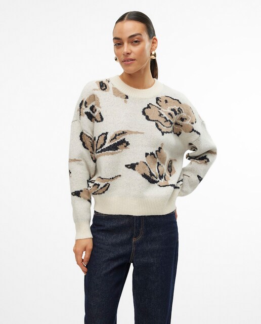 Imagen 0 de Jersey tejido suave de mujer estampado