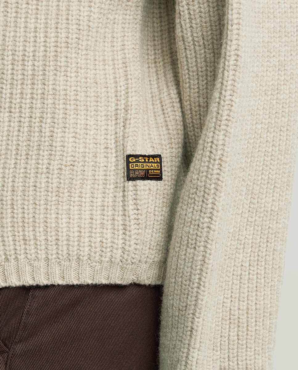 Camisola de Malha Regular com Gola Tartaruga Multicolor-4