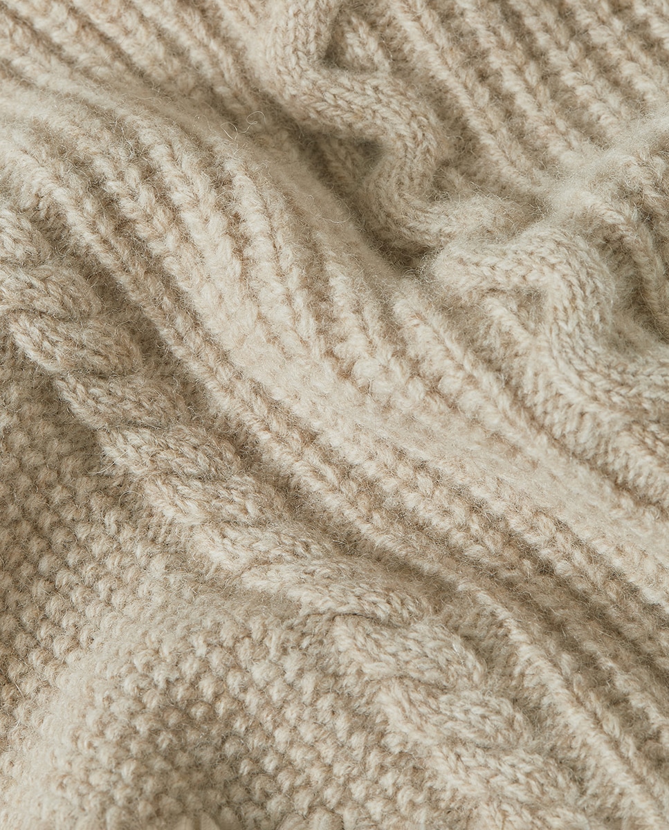 Camisola de Malha Regular com Gola Tartaruga Multicolor-6