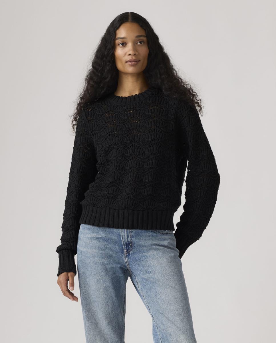 Imagem 0 de Camisola de malha com decote redondo