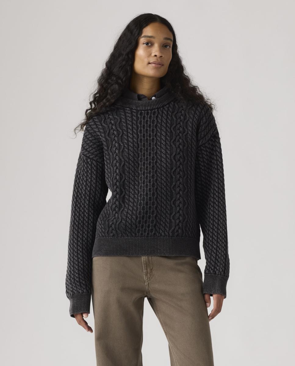 Imagem 0 de Camisola de Malha do Cabo com Decote Redondo