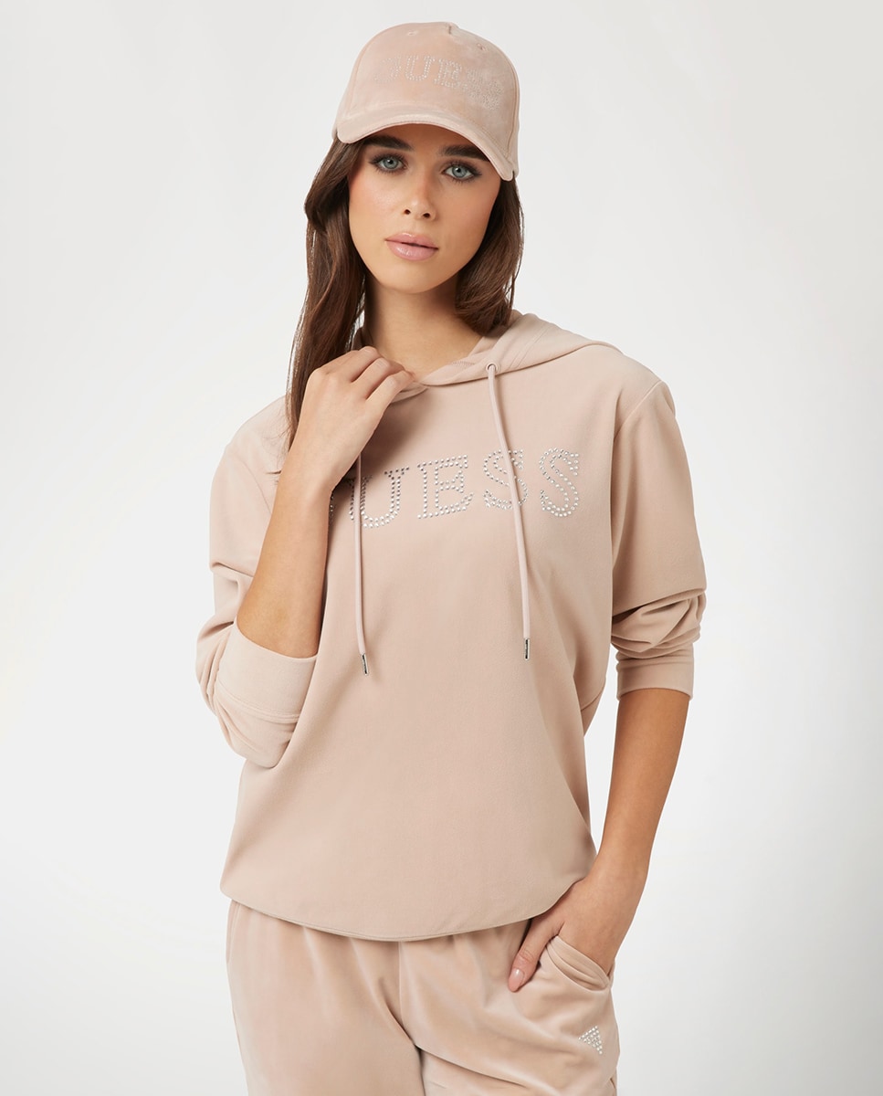 Sweatshirt com Capuz Creme-1