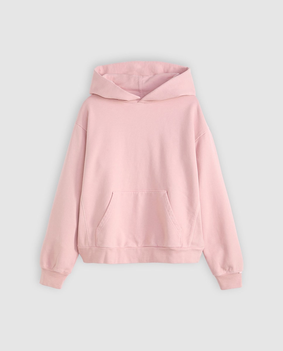 Sweatshirt de mulher com capuz Rosa-5