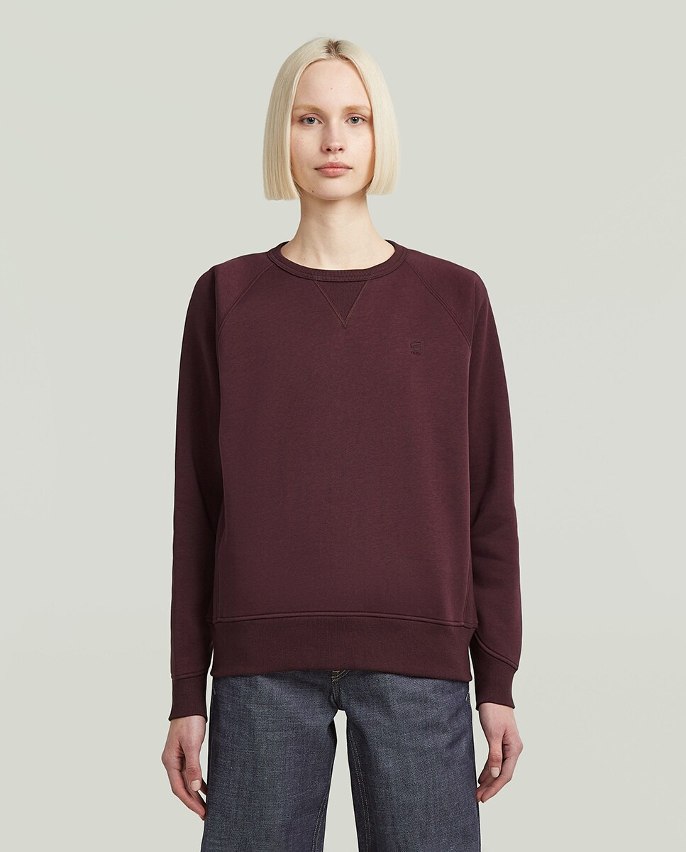 Sweatshirt Premium Core 2.0 Regular com Decote Redondo Vermelho-1