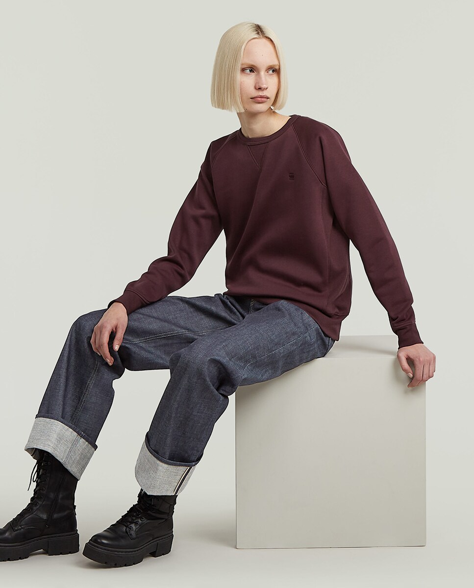 Sweatshirt Premium Core 2.0 Regular com Decote Redondo Vermelho-5