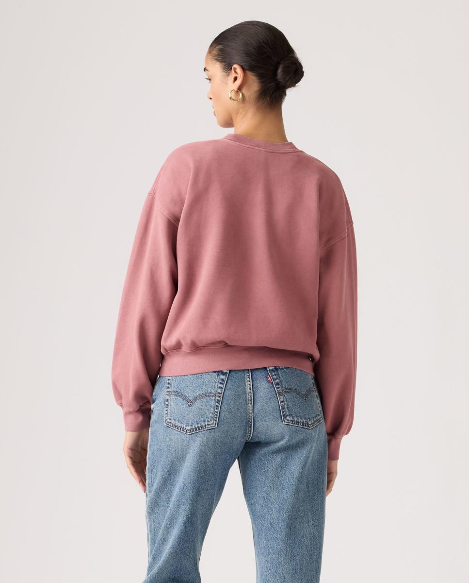 Sweatshirt com decote redondo Rosa-2