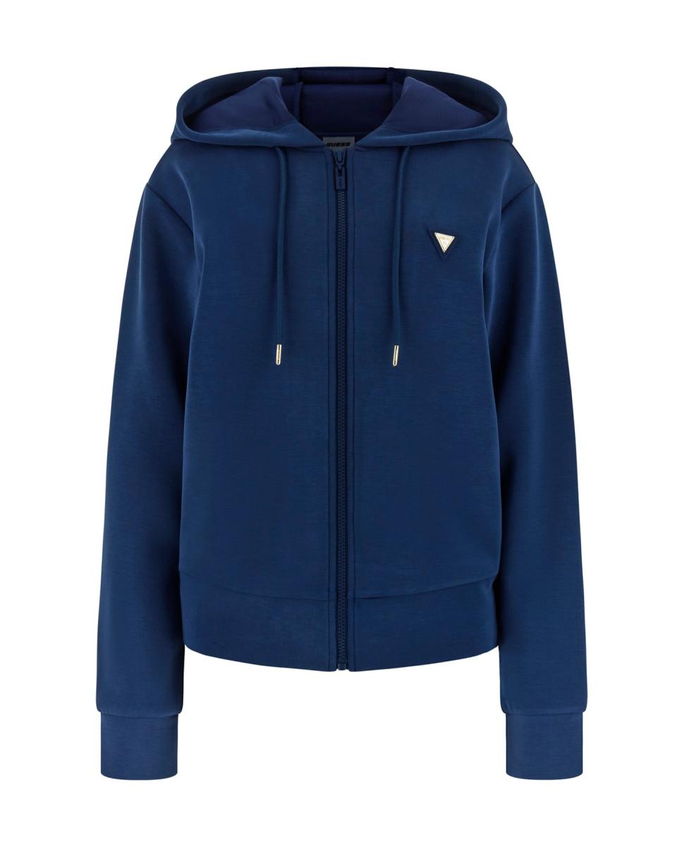 Sweatshirt com manga comprida Azul-índigo-4