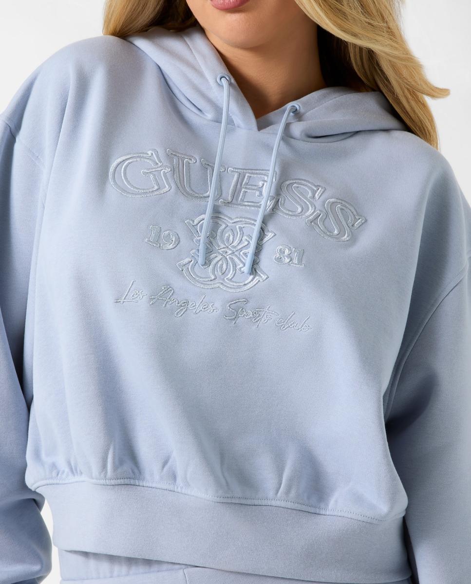 Sweatshirt com manga comprida Azul-3