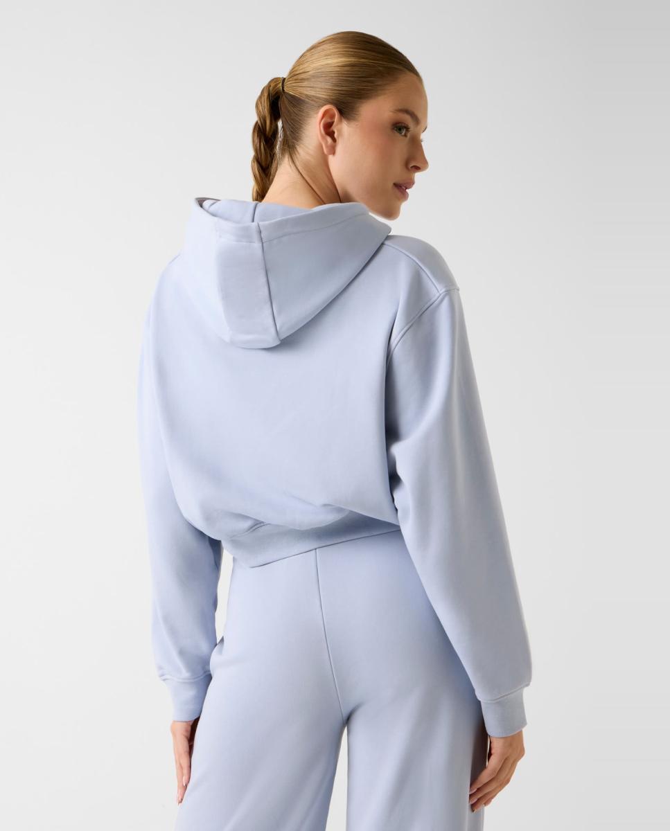 Sweatshirt com manga comprida Azul-5