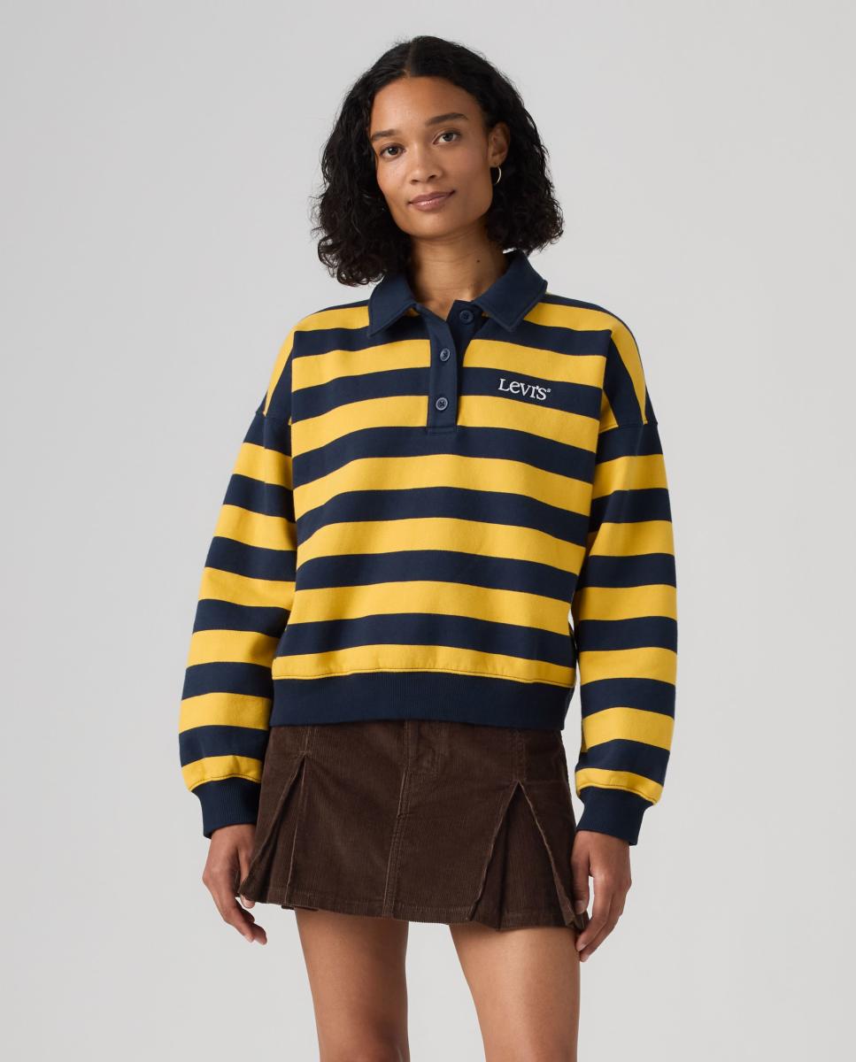Imagem 0 de Sweatshirt com colarinho de pólo