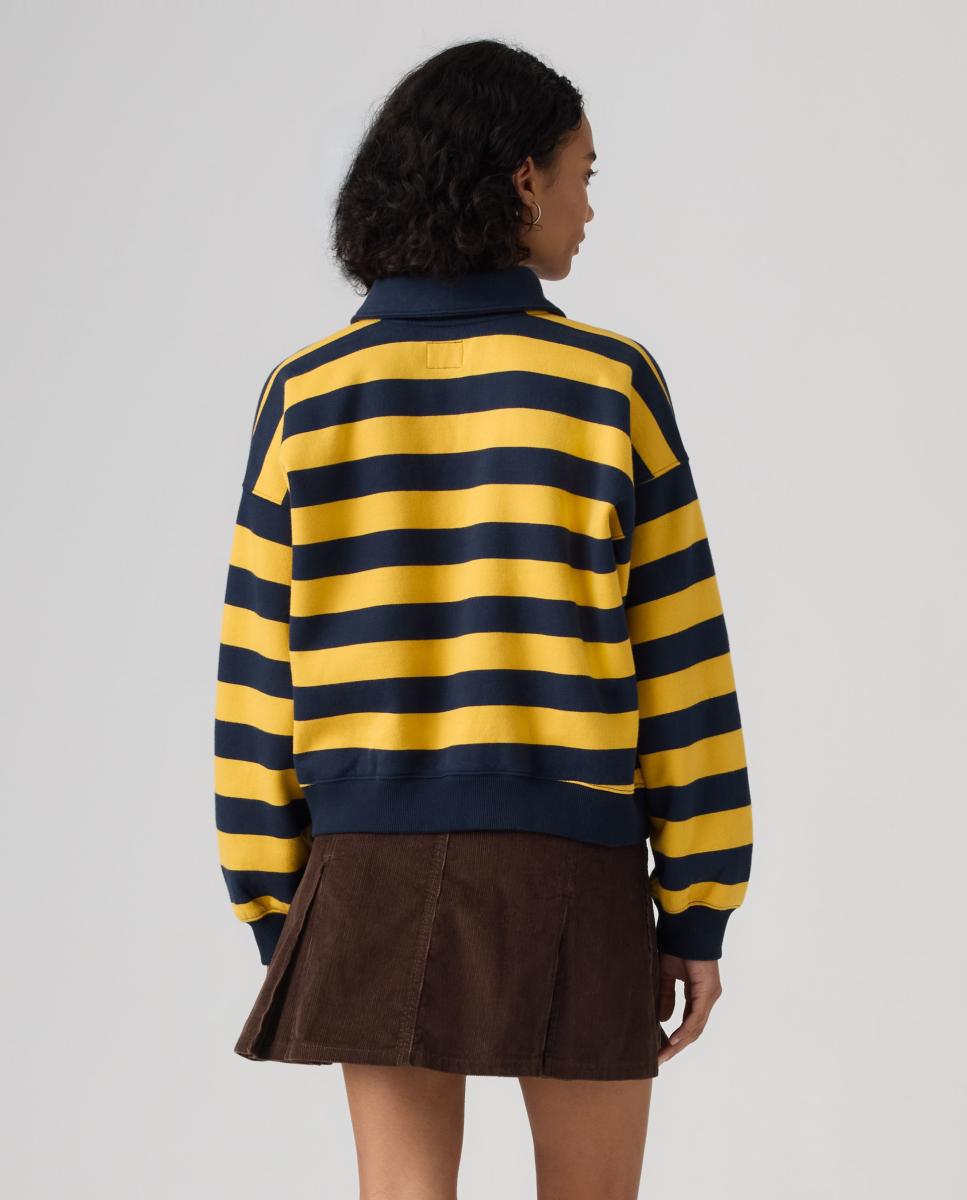 Sweatshirt com colarinho de pólo Multicolor-2