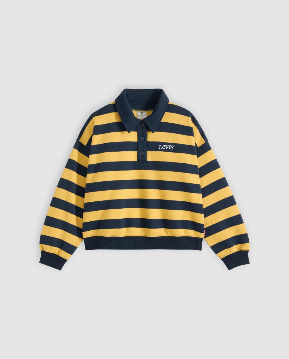 Sweatshirt com colarinho de pólo Multicolor-5
