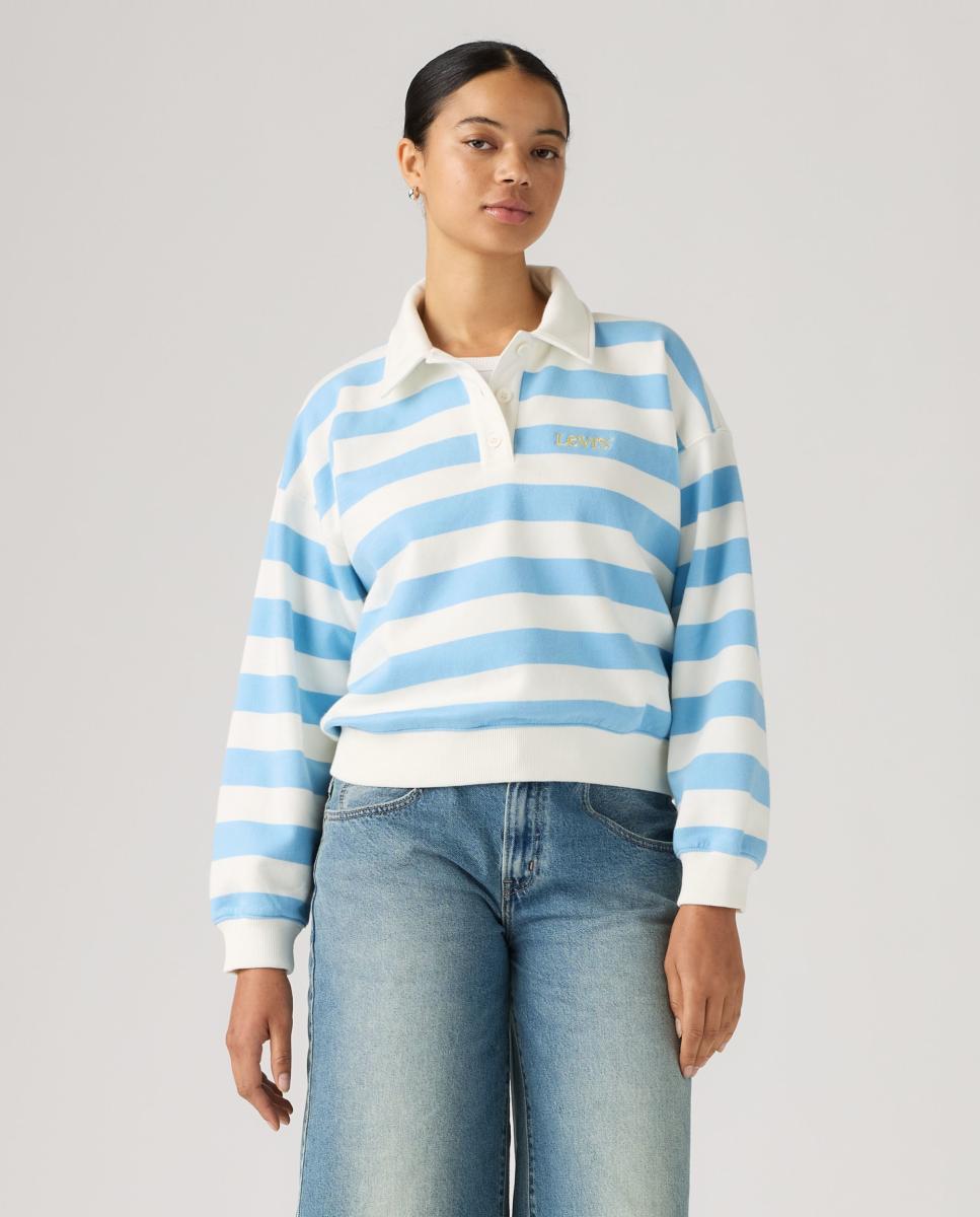 Imagem 0 de Sweatshirt com colarinho de pólo