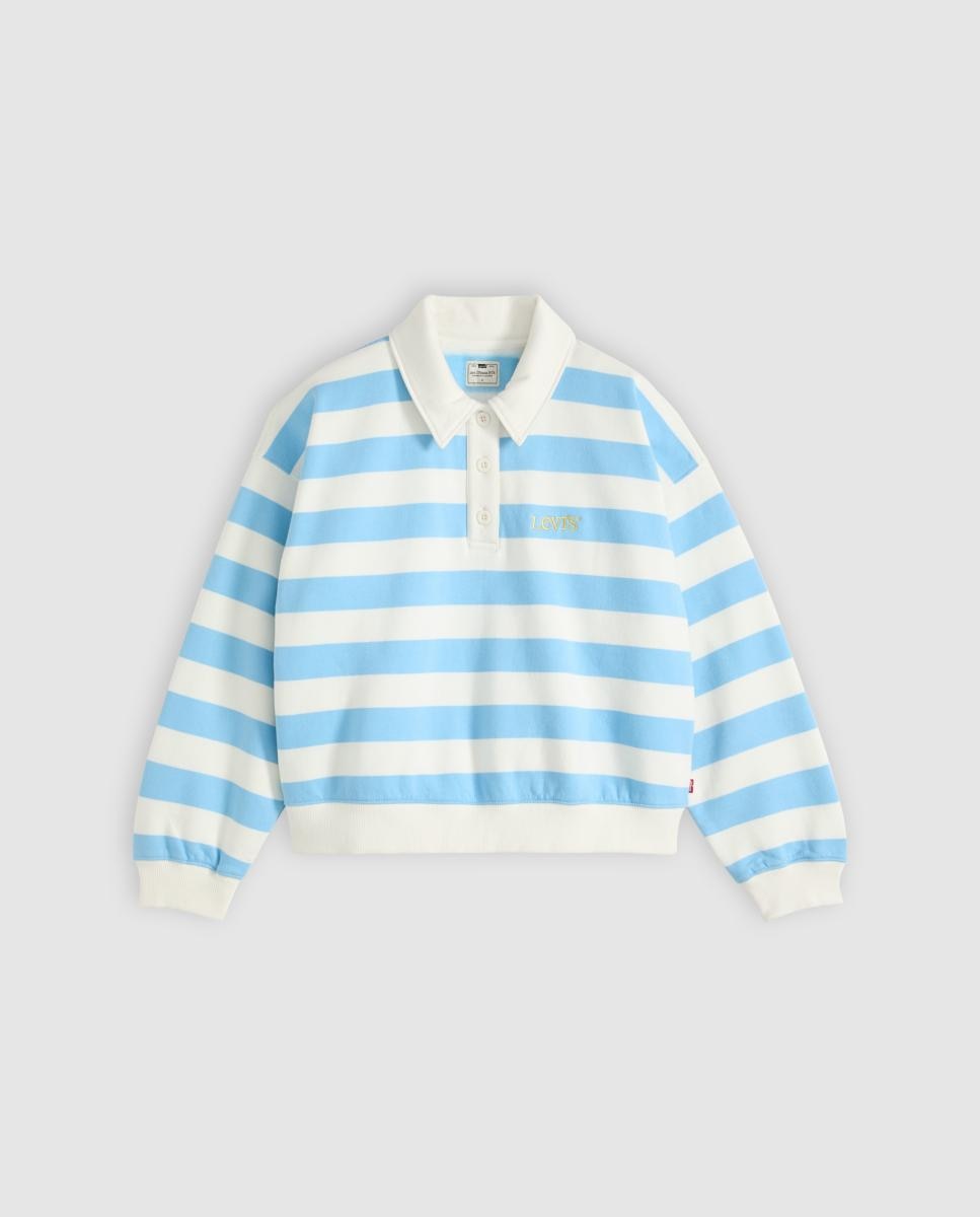 Sweatshirt com colarinho de pólo Multicolor-5