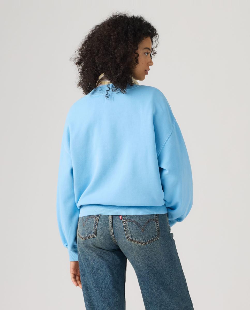 Sweatshirt com decote em bico Cinzento-claro-2