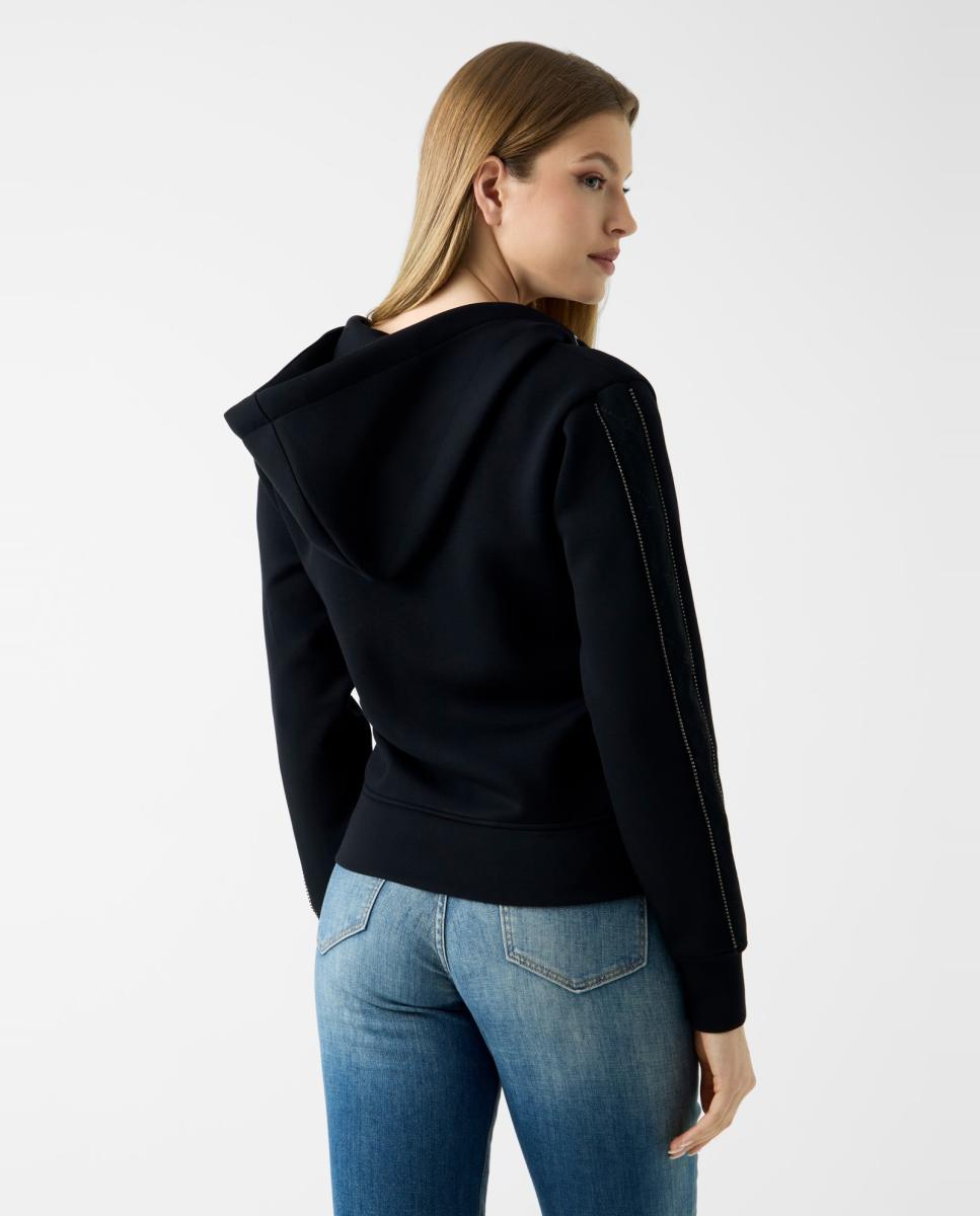 Sweatshirt com manga comprida Preto-4