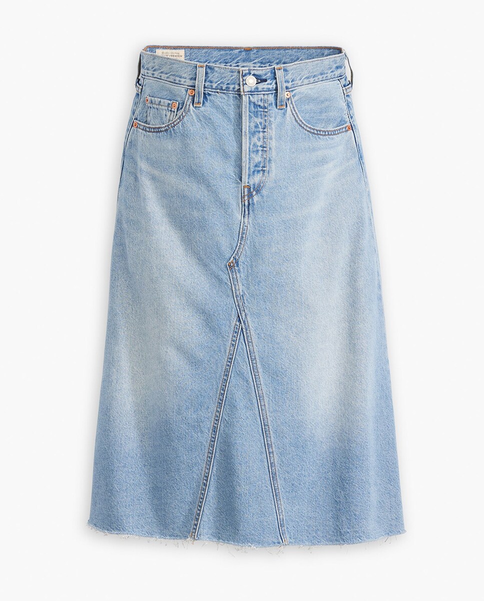 Saia Midi de Ganga HR a Line Decon™ Azul-claro-6