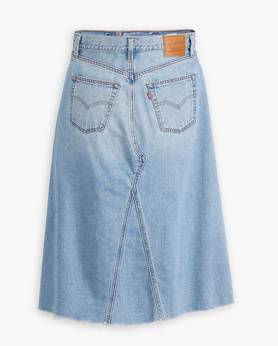 Saia Midi de Ganga HR a Line Decon™ Azul-claro-7