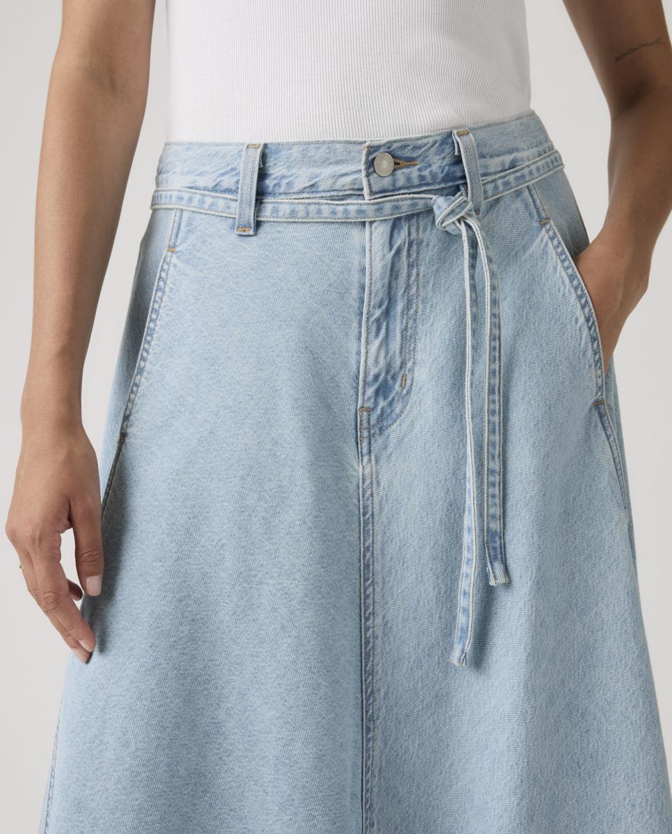 Saia Comprida de Ganga XL Skirt™ Azul-claro-3