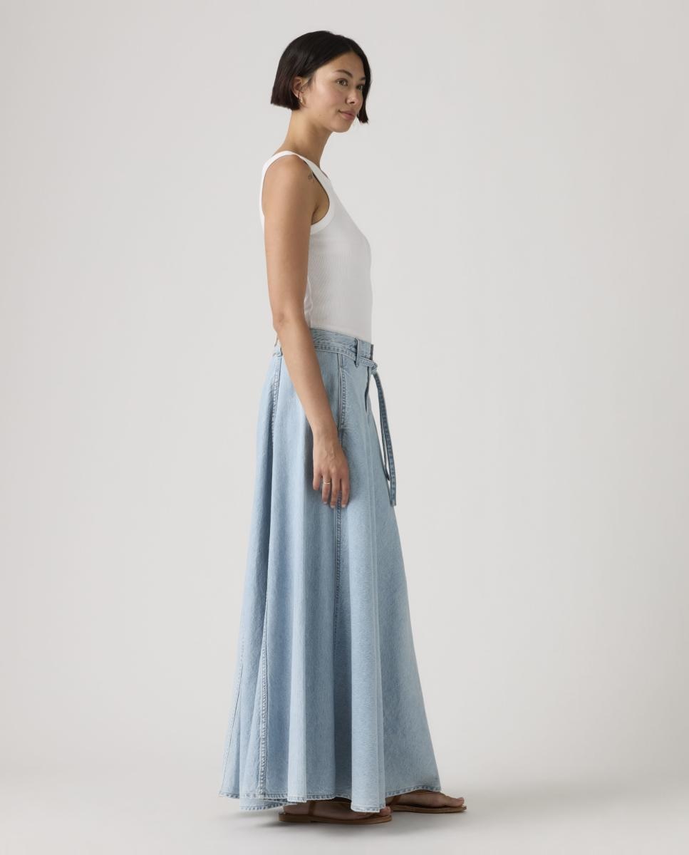 Saia Comprida de Ganga XL Skirt™ Azul-claro-4
