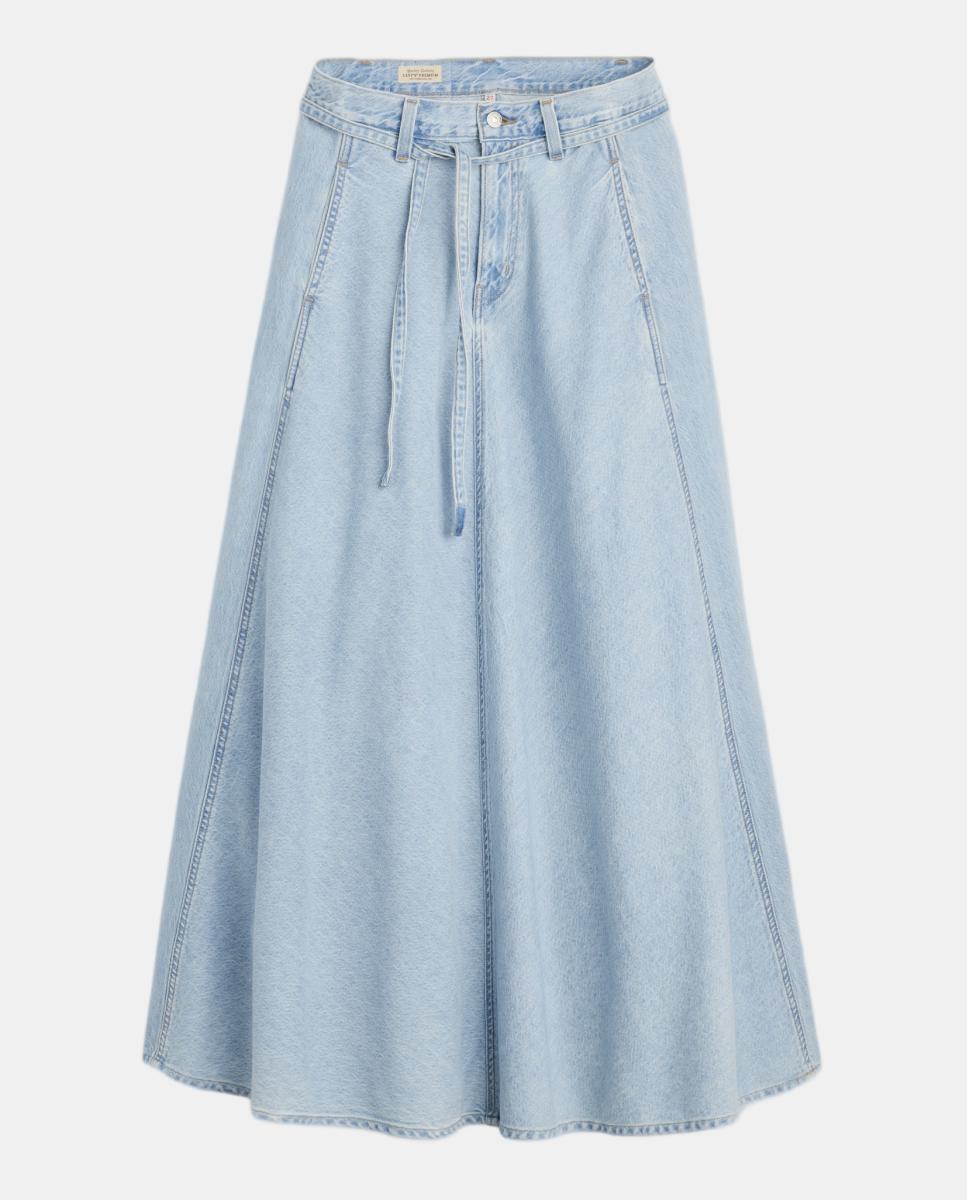 Saia Comprida de Ganga XL Skirt™ Azul-claro-5