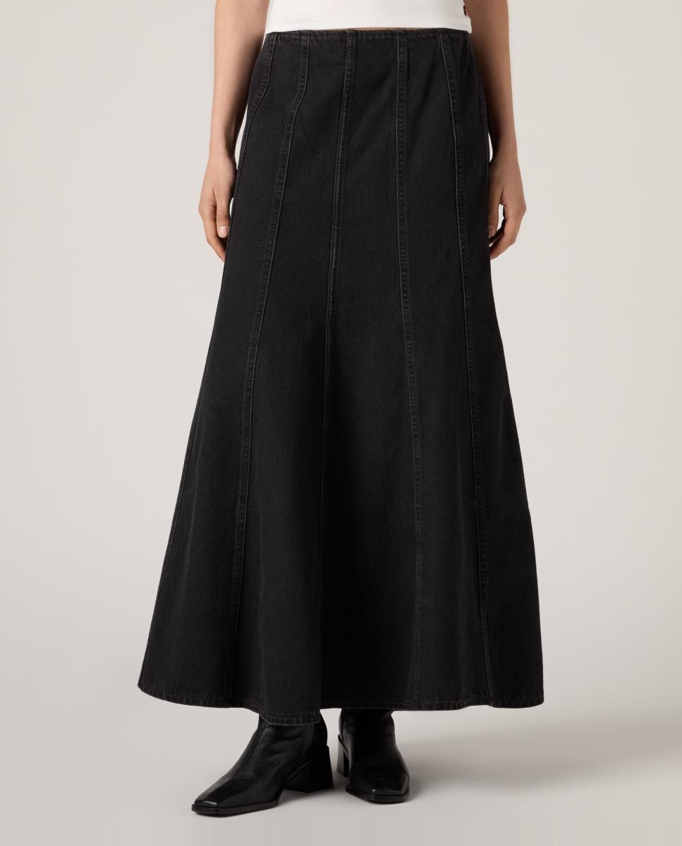 Imagen 3 de Falda larga vaquera Seamed - Levi's - Azul Azul