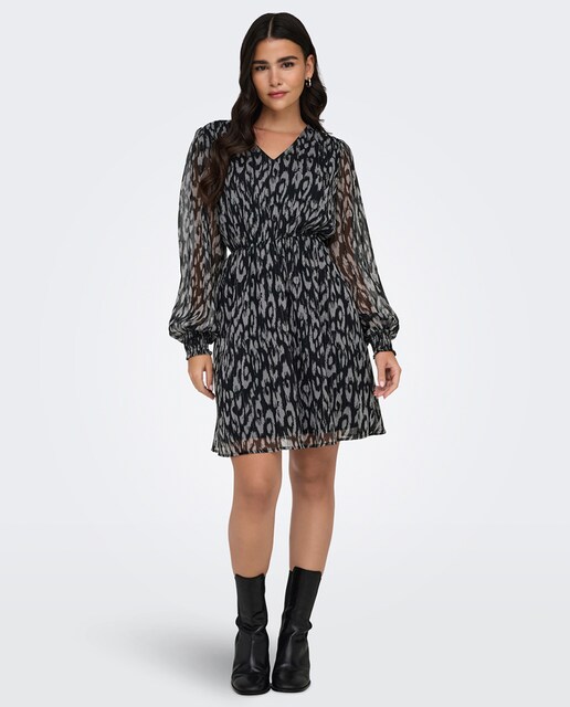 Imagem 0 de Vestido Mini com Detalhes de Fio Metalizado