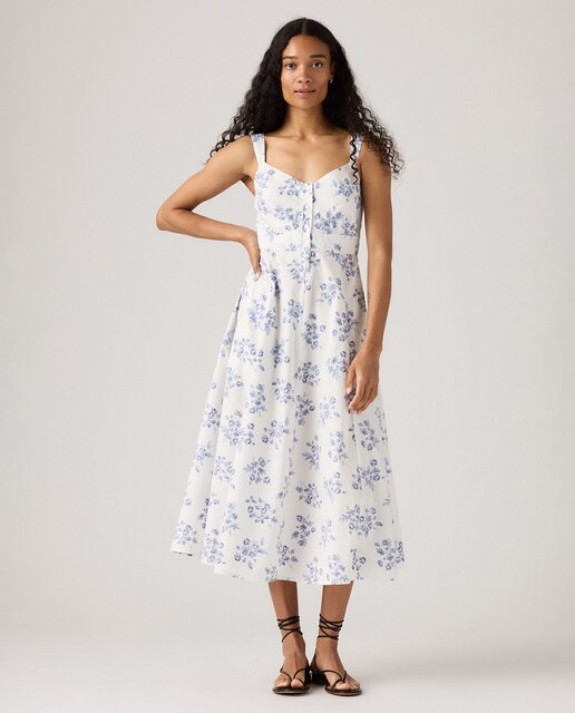 Imagen 0 de Vestido midi de tirantes