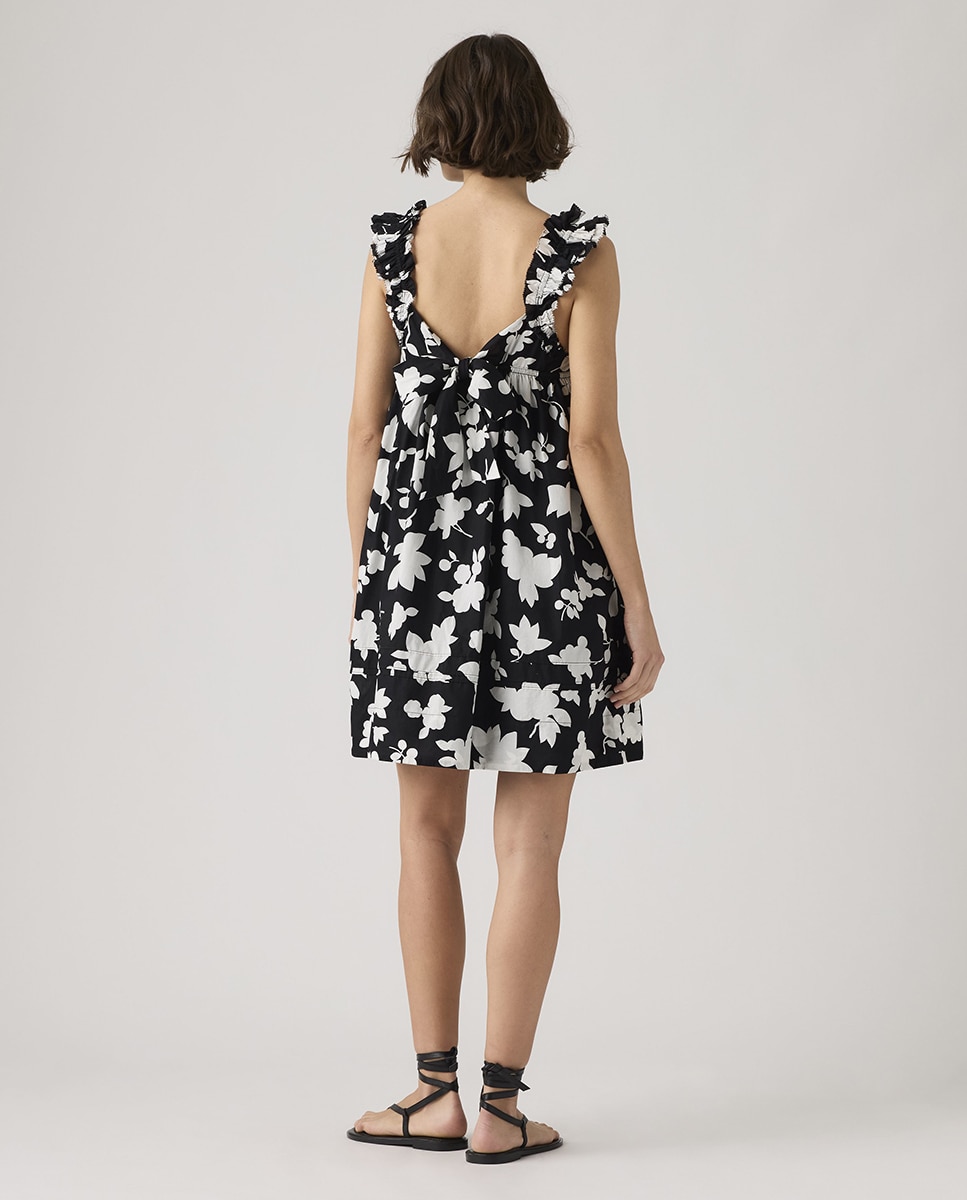 Vestido curto de alças Multicolor-2