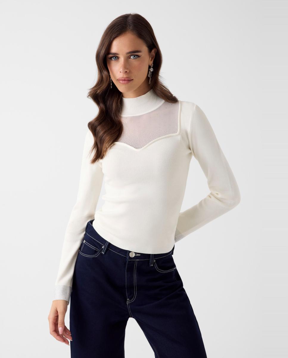 Imagem 0 de Camisola de malha com manga comprida