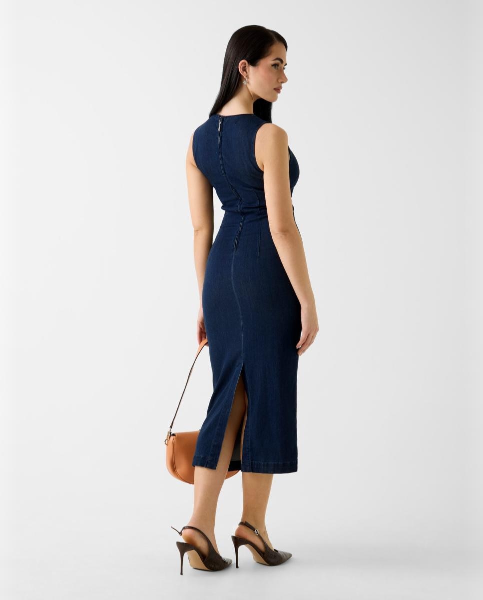 Vestido Comprido Azul-4