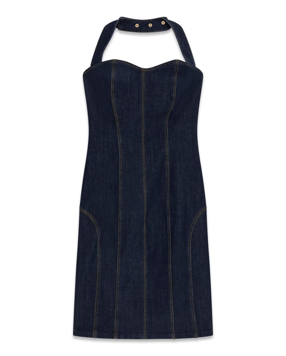 Vestido sem Mangas Azul-6