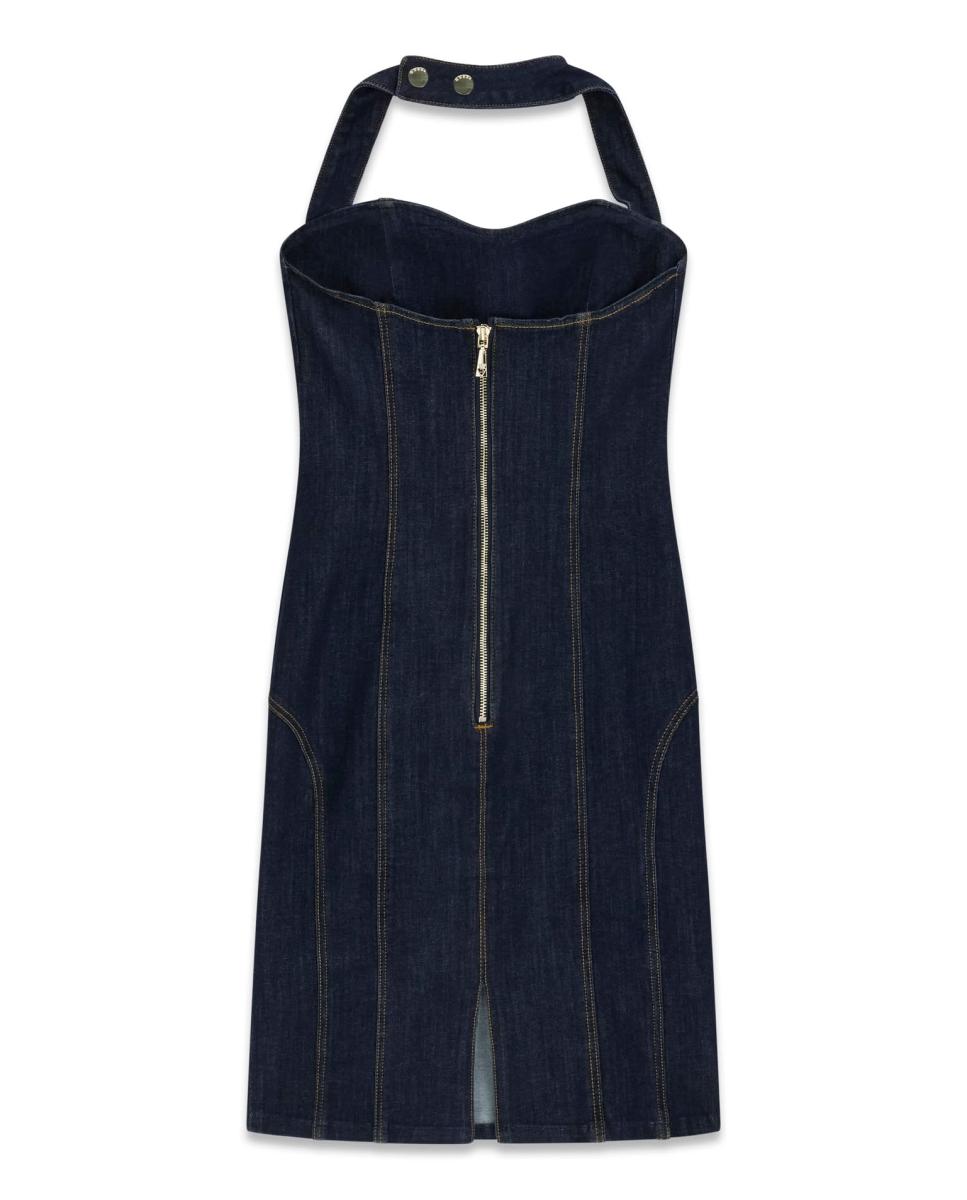 Vestido sem Mangas Azul-7