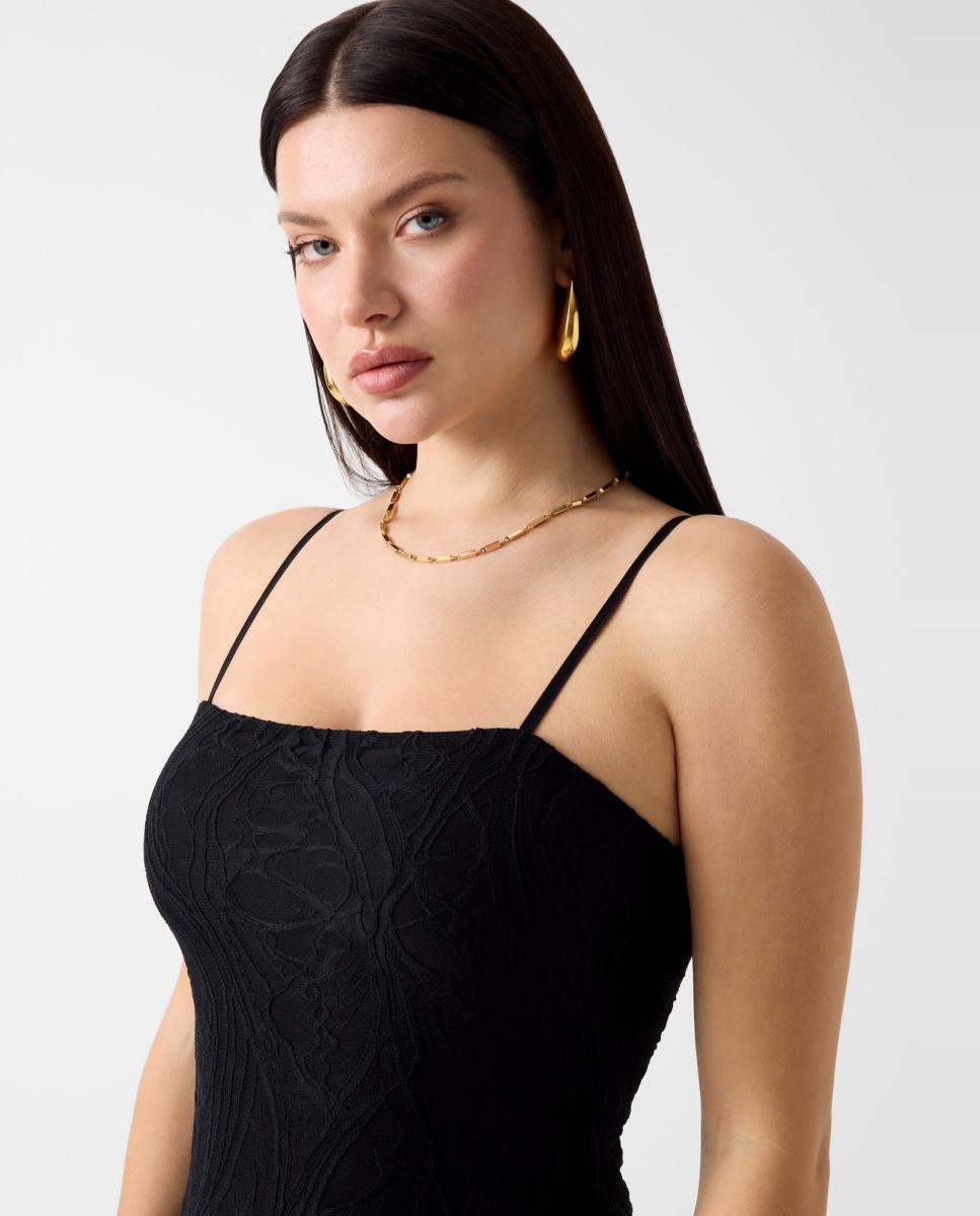 Vestido sem Mangas Preto-3
