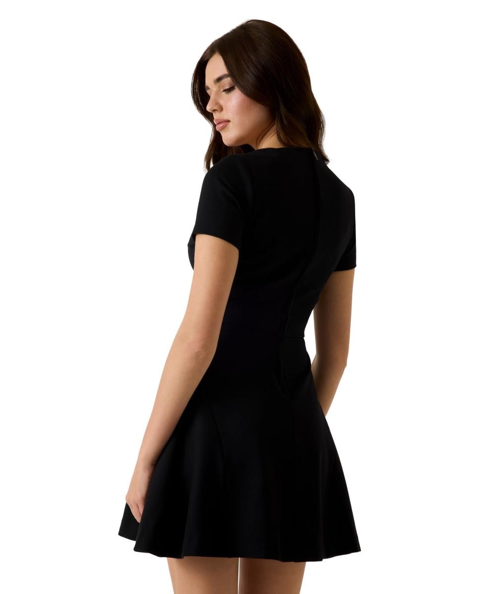 Vestido de manga corta de mujer - Guess - Negro Negro-3