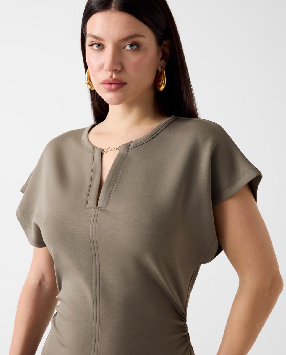 Vestido sem Mangas Verde-militar-3