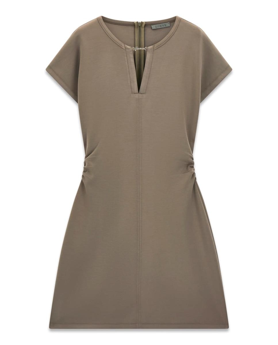 Vestido sem Mangas Verde-militar-5