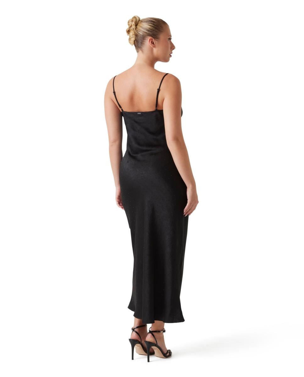 Vestido Comprido de Alças Preto-4