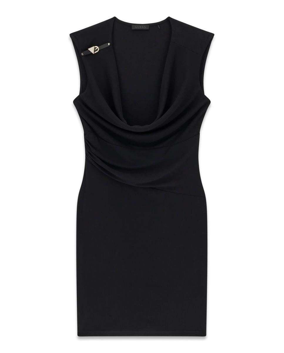 Vestido sem Mangas Preto-5