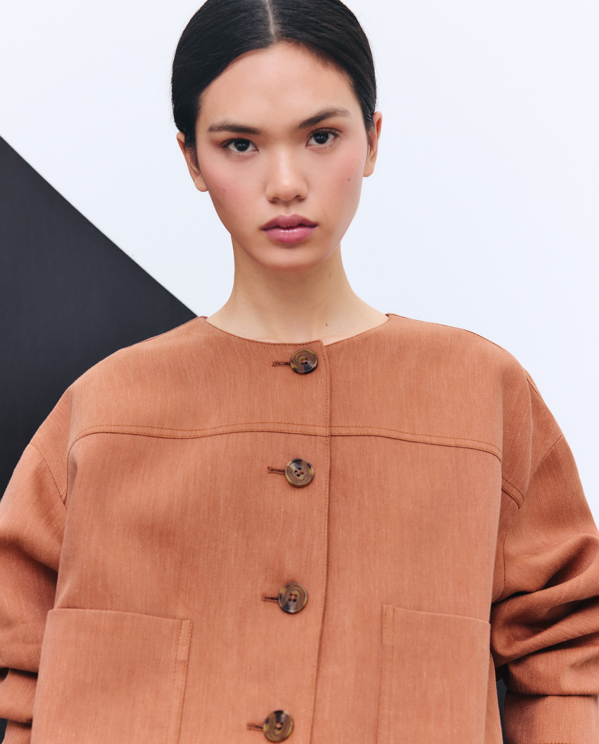 Chaqueta bomber traje de mujer - Tintoretto - 770 Terracota 770 Terracota-2