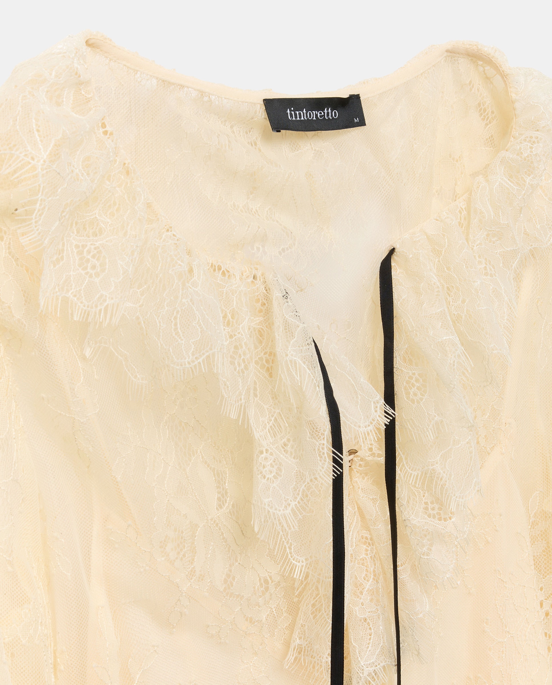 Blusa de Manga Comprida com Renda 120 Cru-6