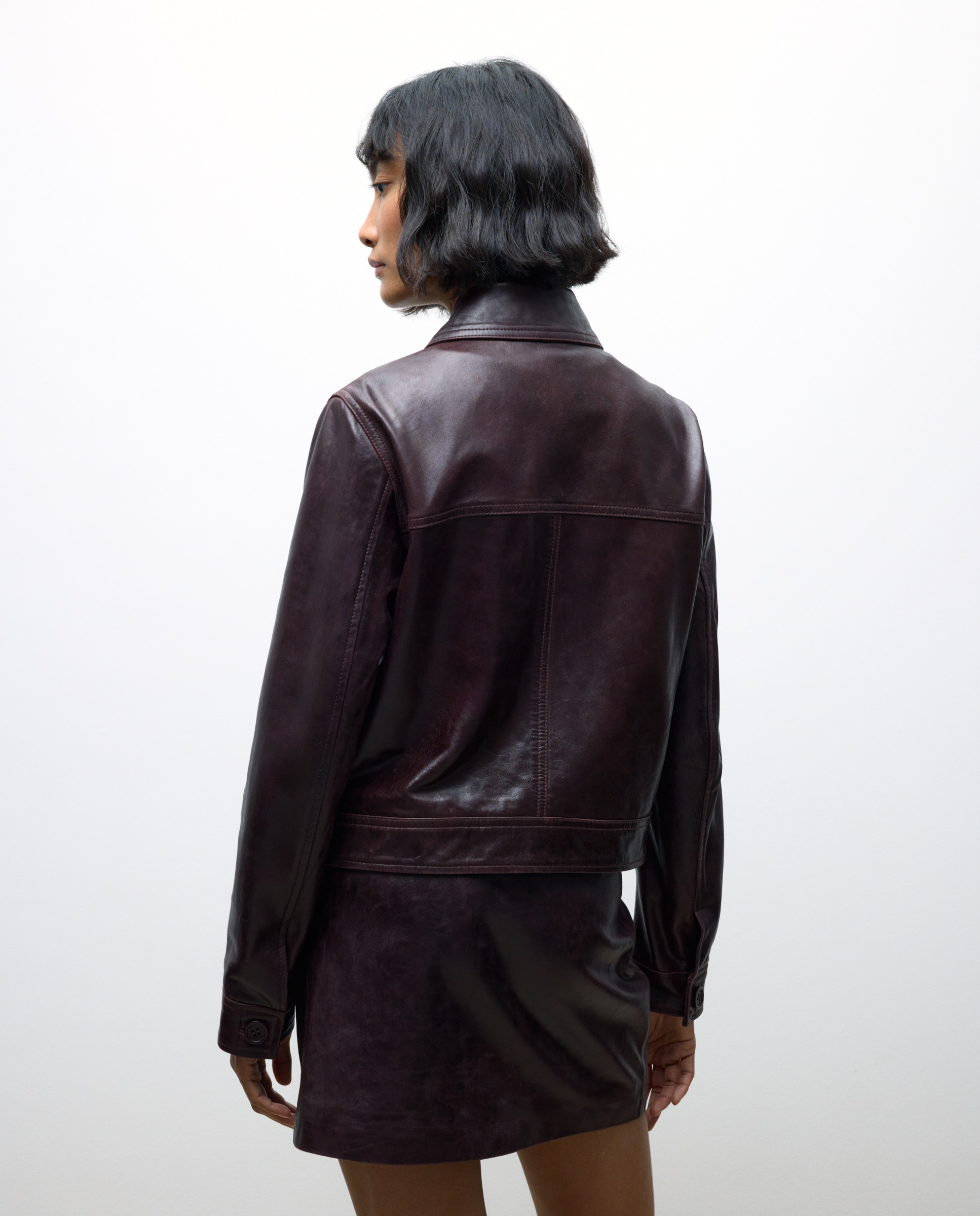 Blusão com Botões Bordeaux-3