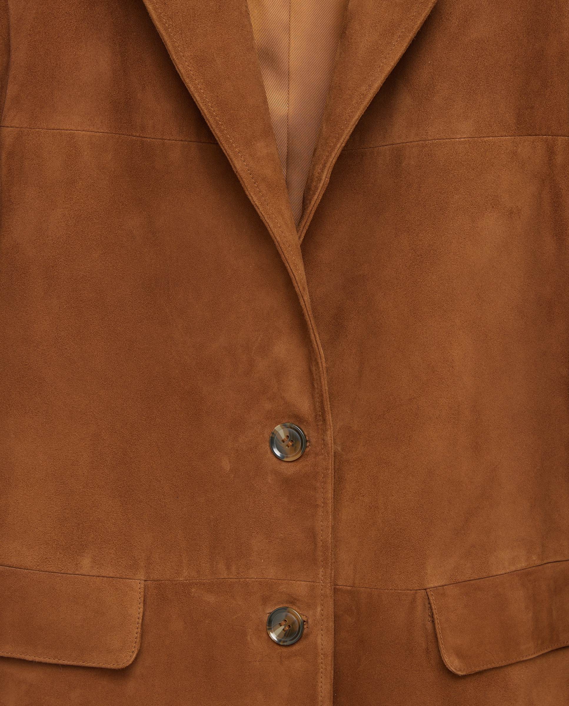 Blazer de Camurça Castanho-3