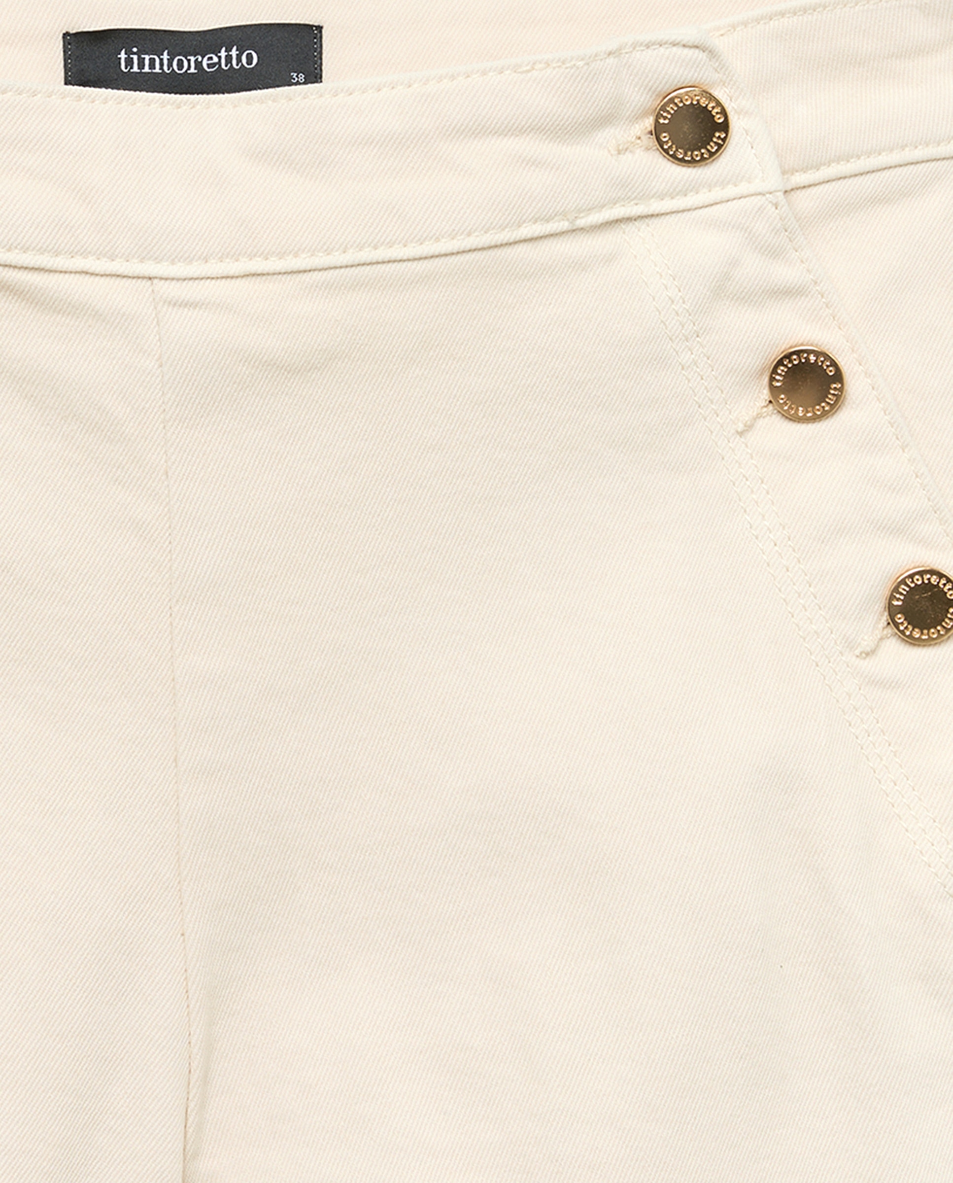 Jeans Flare com Abotoadura 120 Cru-5