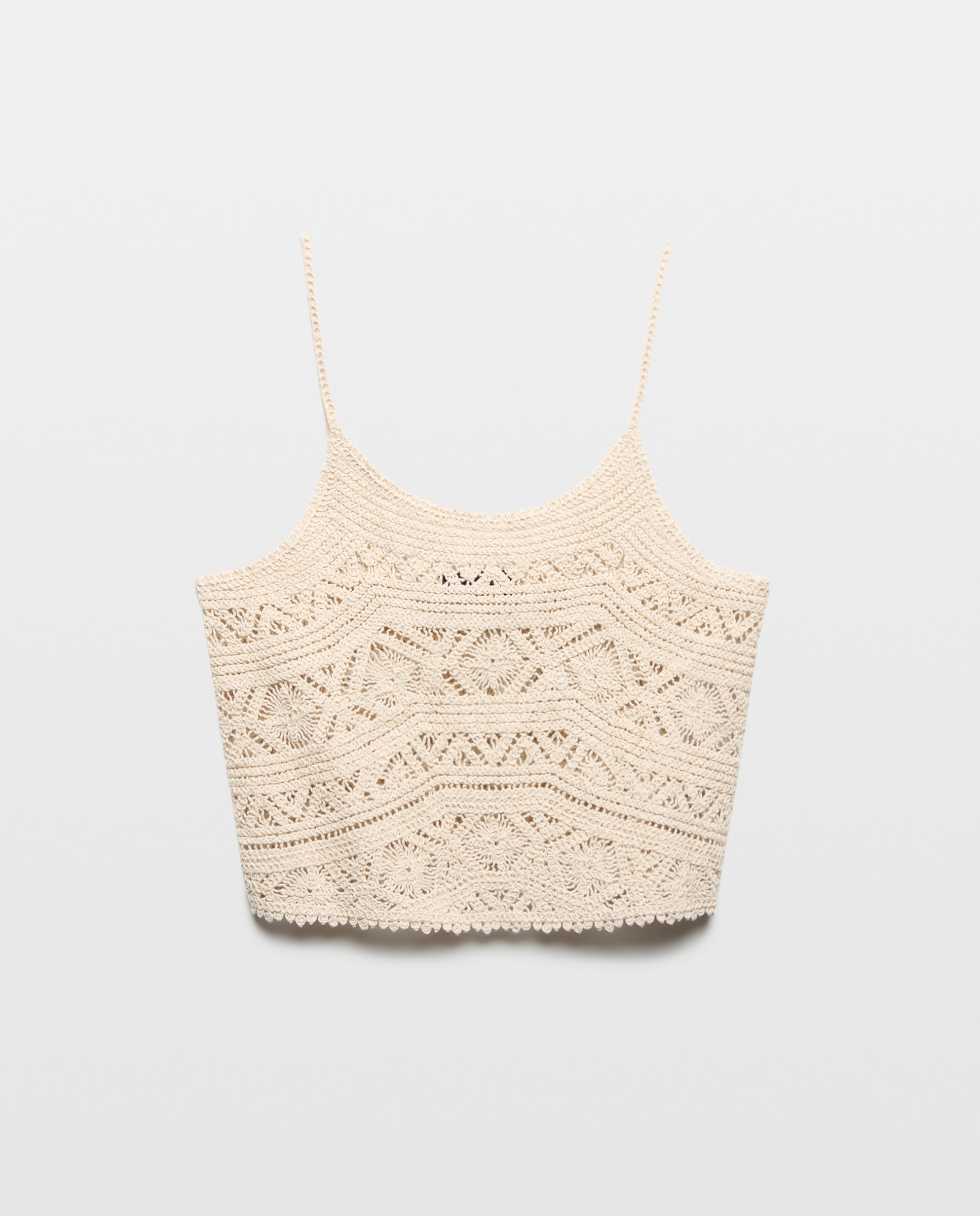 Top de mujer de crochet con tirantes - Tintoretto - 120 Crudo 120 Crudo-4