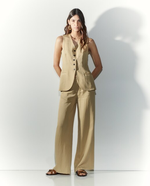 Pantalón de mujer ancho de vestir