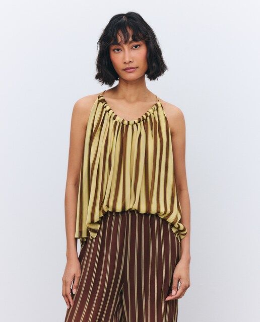 Blusa sin mangas de mujer